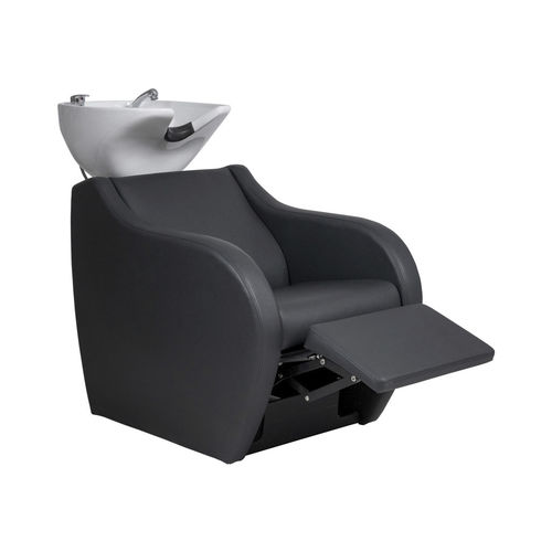 Bac à shampoing avec repose-pieds - Wave Power+ - WEELKO BARCELONA - en simili cuir / en céramique / électrique
