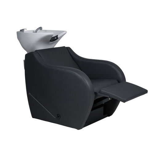 Bac à shampoing avec repose-pieds - Wave+ - WEELKO BARCELONA - en simili cuir / en céramique / 1 place