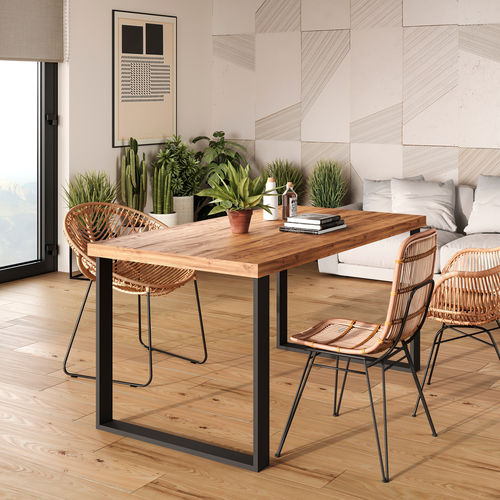 Pied de table en acier - 2040014 - Emuca SA - en acier peint / contemporain / à base carrée