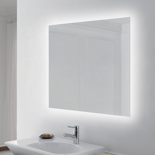 Miroir de salle de bain mural - 5150720 - Emuca SA - contemporain / rectangulaire / en aluminium