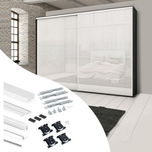 Système coulissant en aluminium - 6031312 - Emuca SA - pour porte de placard / pour meuble / résidentiel