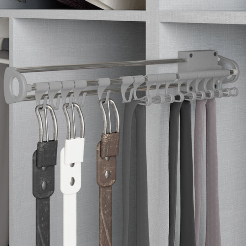 Porte-ceinture pour armoire - 6211025 - Emuca SA - en acier / avec porte-cravate