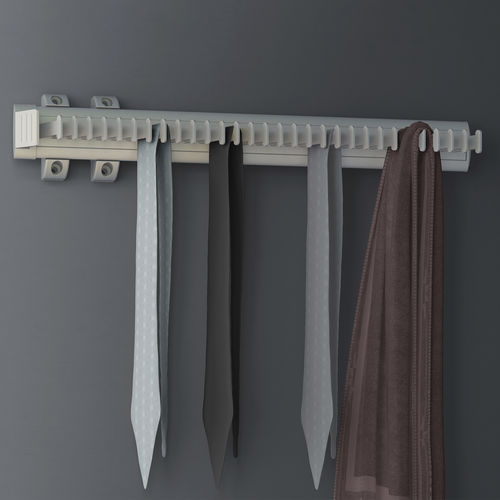 Porte-manteau mural - 7913862 - Emuca SA - contemporain / en aluminium / en plastique