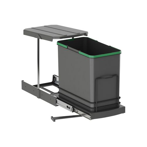 Poubelle en acier - 8133623 - Emuca SA - en plastique / d'intérieur / de tri sélectif