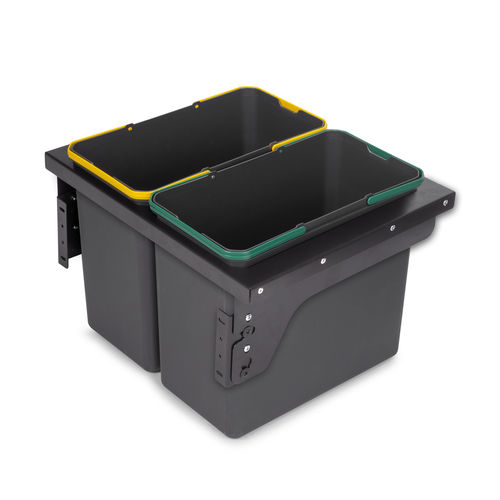 Poubelle en acier - 8966123 - Emuca SA - en plastique / d'intérieur / de tri sélectif