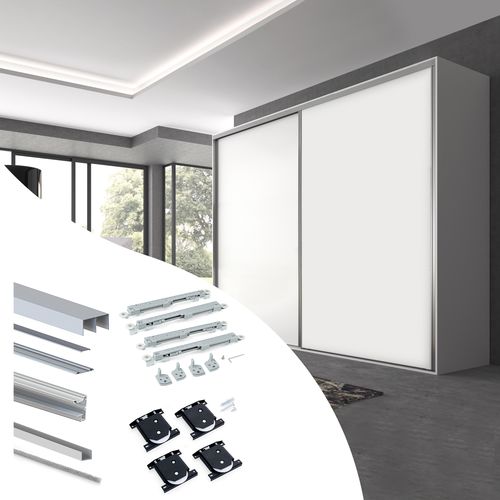Système coulissant en aluminium - 6030962 - Emuca SA - pour porte de placard / résidentiel