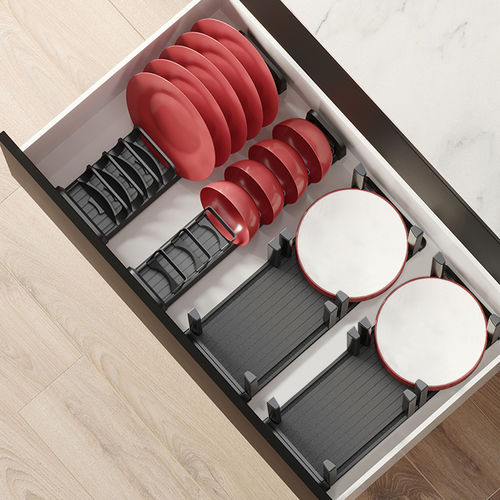 Plateau de rangement en aluminium - 3069435 - Emuca SA - plastique ABS / de tiroir / de cuisine