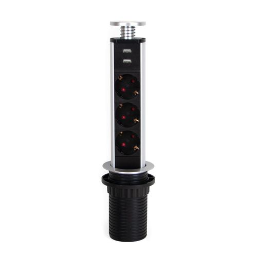 Prise de courant - 5009925 - Emuca SA - USB / multiple / pour bureau