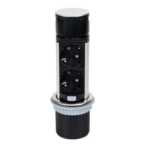 Prise de courant - 5048165 - Emuca SA - USB / multiple / pour bureau