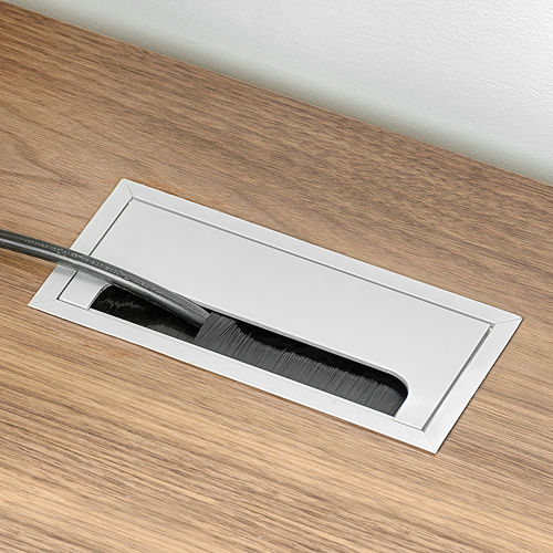 Passe-câble en plastique - 5010062 - Emuca SA - en métal / pour bureau