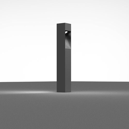 Borne d'éclairage de jardin - EDGE CLOSED - Beyond Lighting - urbaine / contemporaine / en aluminium