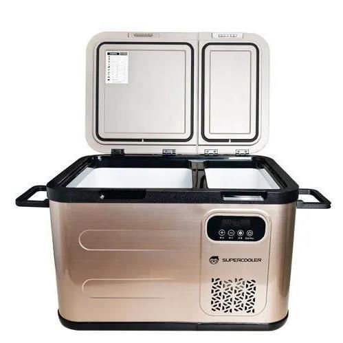 Réfrigérateur à double porte - SAV-DMR - FUJIAN SUPERTECH ADVANCED MATERIAL CO.,LTD. - portable / résidentiel / en pose libre