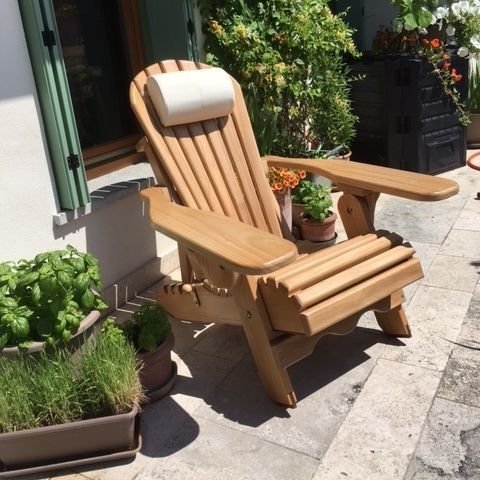 Chaise de jardin adirondack - Reclinabile - Adirondacktribute - contemporaine / d'extérieur / de terrasse