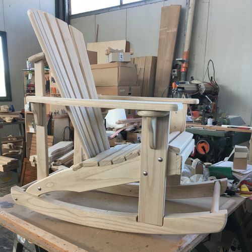Chaise adirondack - Dondolo - Adirondacktribute - classique / d'extérieur / en bois