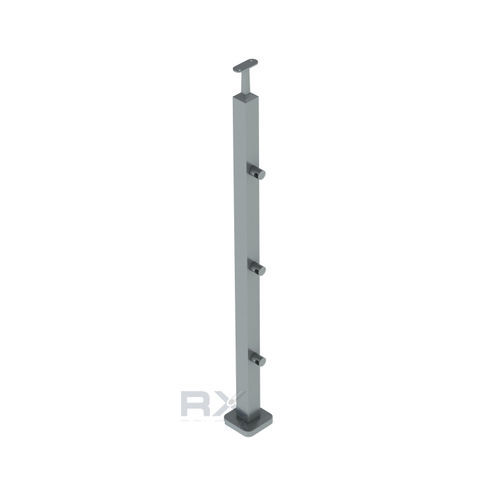Poteau en acier - SL.P40.3HD12.04.S/1060mm - RX Inox France - carré