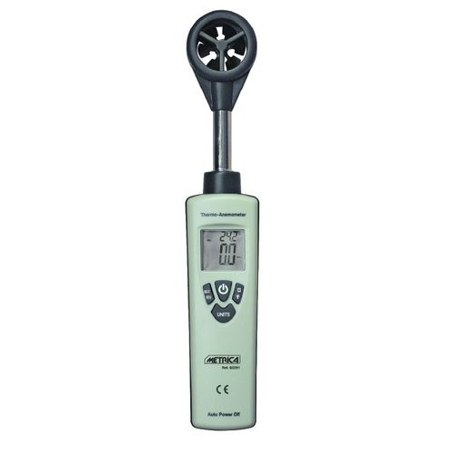 Anémomètre thermo - 60291 - Metrica S.p.A. - portable / à hélice