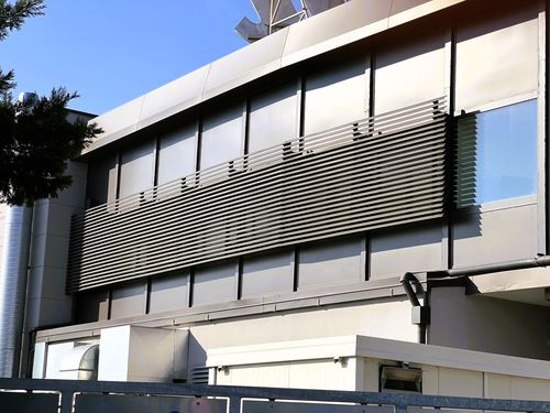 Brise-soleil aluminium - METALSCREEN GEEE SRL - pour façade / horizontal