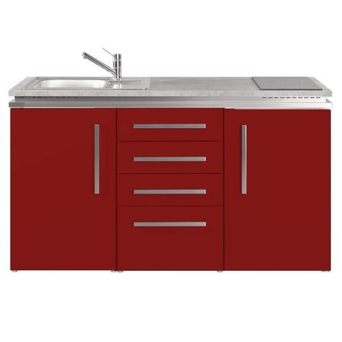 Kitchenette en chêne - MDS4 150 - Stengel Steel Concept GmbH - en ardoise / en béton / avec plaque de cuisson