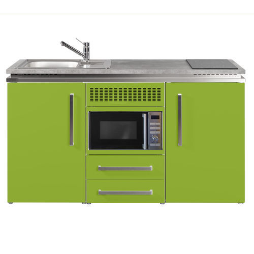 Kitchenette petite - MDM 150 - Stengel Steel Concept GmbH - en chêne / en ardoise / en béton