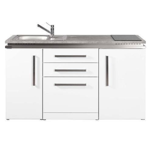 Kitchenette petite - MDGS 150 - Stengel Steel Concept GmbH - en chêne / en ardoise / en béton