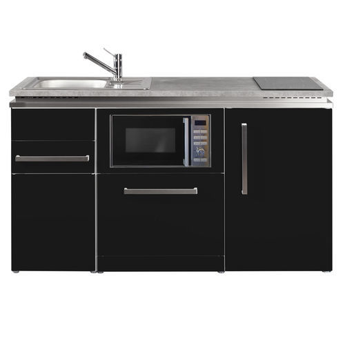 Kitchenette petite - MDGSM 150 - Stengel Steel Concept GmbH - en chêne / en ardoise / en béton