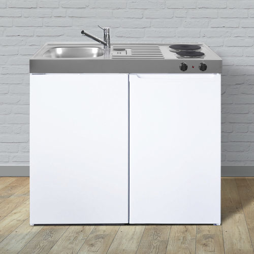 Kitchenette petite - ME 100 - Stengel Steel Concept GmbH - en métal / avec plaque de cuisson / blanche