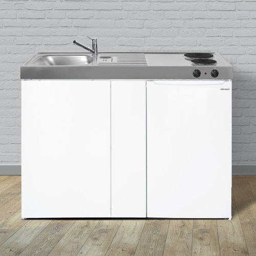 Kitchenette petite - ME 120 - Stengel Steel Concept GmbH - en métal / avec plaque de cuisson / blanche