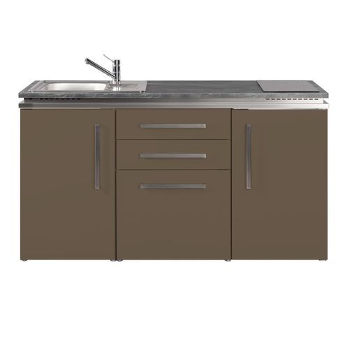 Kitchenette petite - MD 160 - Stengel Steel Concept GmbH - en chêne / en ardoise / en acier inoxydable