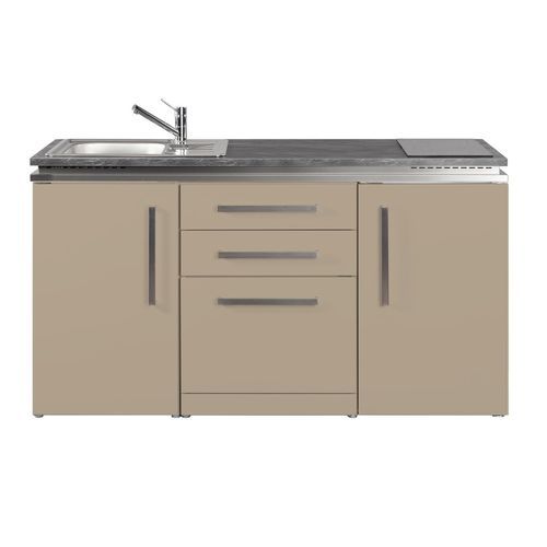 Kitchenette petite - MDGS 160 - Stengel Steel Concept GmbH - en chêne / en ardoise / en béton