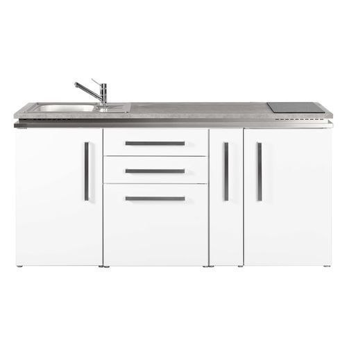 Kitchenette petite - MD 180 A - Stengel Steel Concept GmbH - en chêne / en ardoise / en acier inoxydable