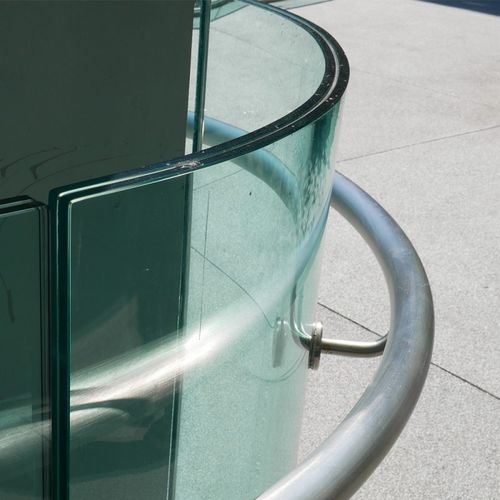 Panneau pour garde-corps - CURVED - SBALU - KLC - en verre / personnalisé / trempé
