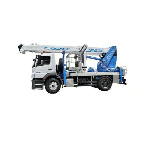 Nacelle télescopique sur camion - ForSte 35TJ - SOCAGE NACELLE - pour usine