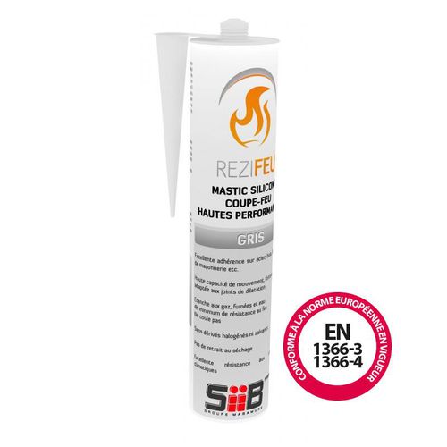 Mastic élastique - SIIB FRANCE - à base de résine de silicone / pour étanchéité / pour béton