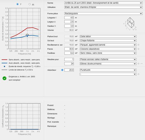 Logiciel de calcul - calculateur - TECSOUND SARL - de simulation acoustique / pour cloison / pour menuiserie