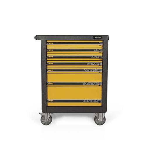 Chariot de service - VITF7G - CENTRAL LOBAO S.A - professionnel / en plastique / en métal peint