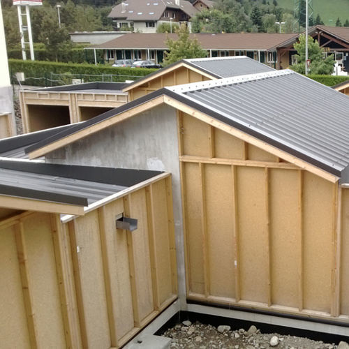Panneau structurel en bois - GROUPE MINOT - pour mur porteur / préfabriqué / rigide
