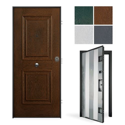 Porte d'entrée - Ghost Ares - GRUPPO PRIMAVERA SRL - en acier galvanisé / en fibre de verre / en mélaminé