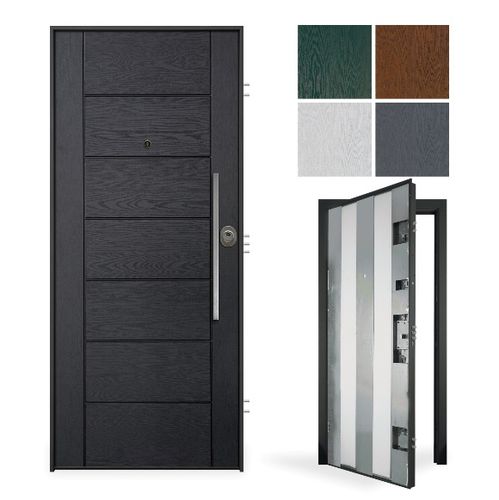Porte d'entrée - Ghost Helios - GRUPPO PRIMAVERA SRL - en acier galvanisé / en fibre de verre / en mélaminé