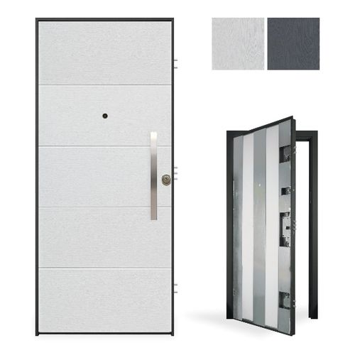 Porte d'entrée - Ghost Afrodite  - GRUPPO PRIMAVERA SRL - en fibre de verre / en mélaminé / battante