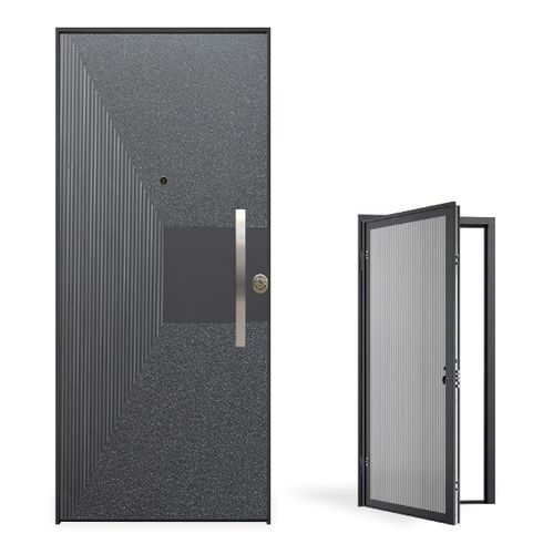 Porte d'entrée - Evolution Lux - GRUPPO PRIMAVERA SRL - en aluminium / en acier galvanisé / en mélaminé