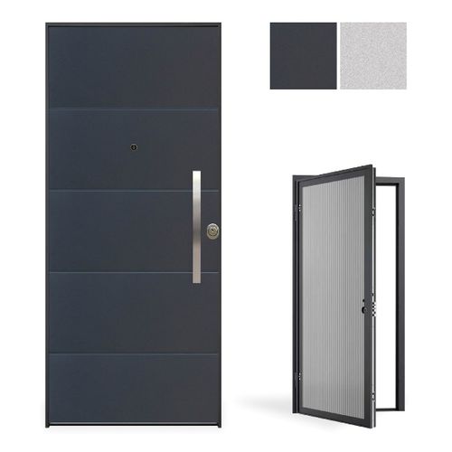Porte d'entrée - Evolution Penta - GRUPPO PRIMAVERA SRL - en aluminium / en acier galvanisé / en mélaminé