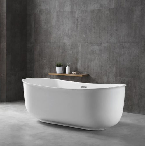 Baignoire ovale - SI-SV-BT004 - Foshan Sunvin Ceramics CO., Ltd - en îlot / pour habitat / en acrylique