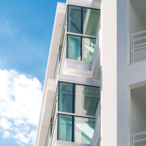 Fenêtre en aluminium - AWS 60 - CINTRAGE FORME DIFFUSION - battante / oscillo-battante / à double vitrage