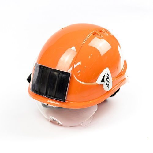 Casque de chantier - SYAM - EN 397 / léger / avec visière