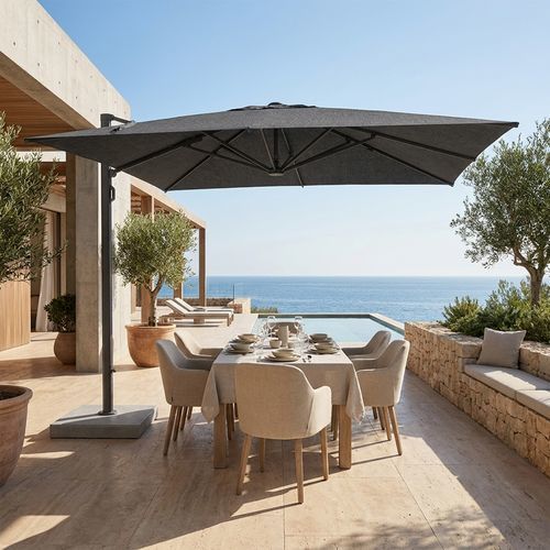 Parasol carré - CYGNUS - Maanta - excentré / déporté / en aluminium