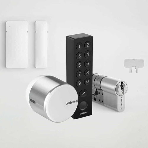 Serrure électronique - GO2 SENSOR CYLINDER KEYPAD BUNDLE - Tedee - électromécanique / à code / biométrique à empreinte digitale