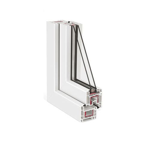 Fenêtre en PVC - Euro 70 - INWEST - PROFIL - battante / à double vitrage / blanche