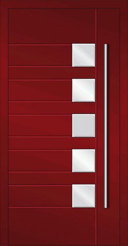 Porte d'entrée - MB-86 - INWEST - PROFIL - en aluminium / battante / contemporaine