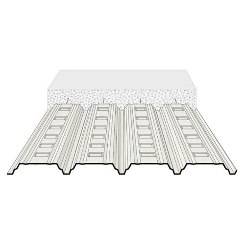 Coffrage perdu - 4.250.45 - PROFIL C - en acier galvanisé / pour plancher / pour balcon