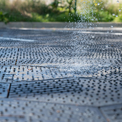 Pavé en composite - PURPLE SOLO® - PURPLE ALTERNATIVE SURFACE - en plastique recyclé / d'extérieur / pour parking